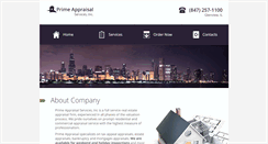 Desktop Screenshot of primeappraisalservices.com