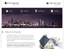 Tablet Screenshot of primeappraisalservices.com